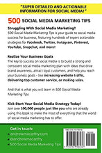 Load image into Gallery viewer, 500 Social Media Marketing Tips: Essential Advice, Hints and Strategy for Business: Facebook, Twitter, Instagram, Pinterest, LinkedIn, YouTube, Snapchat, and More! BBK BKS