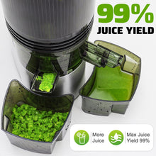 Load image into Gallery viewer, Cold Press Juicer, 400w Slow Juicer Machines with 5.4" Wide Feed Chute, Masticating Juicer with High Juice Yield for Whole Vegetables & Fruits JUC