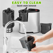 Load image into Gallery viewer, Cold Press Juicer, 400w Slow Juicer Machines with 5.4" Wide Feed Chute, Masticating Juicer with High Juice Yield for Whole Vegetables & Fruits JUC