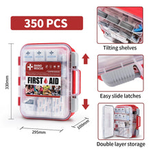 Load image into Gallery viewer, RHINO RESCUE 350 Pieces OSHA All-Purpose First Aid Kit, Home & Office Professional Medical Supplies, Ideal for Emergency, School, Business FSA HSA Eligible