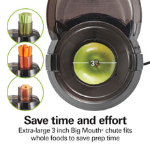 Load image into Gallery viewer, Hamilton Beach Juicer Machine, Big Mouth Large 3” Feed Chute for Whole Fruits and Vegetables, Easy to Clean, Centrifugal Extractor, BPA Free, 800W Motor, Black JUC