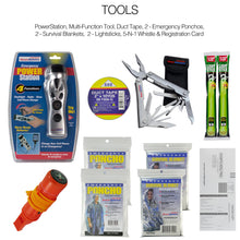 Load image into Gallery viewer, Ready America 72 Hour Deluxe Emergency Kit, 2-Person 3-Day Backpack, First Aid Kit, Survival Blanket, Power Station, Emergency Food, Portable Disaster Preparedness Go-Bag for Earthquake, Fire, Flood