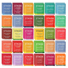 Load image into Gallery viewer, BLUE RIBBON, Stash Tea Bags Sampler Assortment Box (52 Count) 30 Different Flavors Gifts for Her Him Women Men Mom Dad Friends Coworkers Family