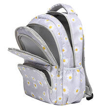 Load image into Gallery viewer, Sunborls Backpack for Girls Teen Girls Bookbag Lightweight High-Capacity School Gifts for Girls Lovely Small Daisy Flower 3pcs(GREY) BTS