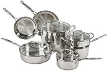 Load image into Gallery viewer, Cuisinart 11-Piece Cookware Set, Chef's Classic Stainless Steel Collection 77-11G