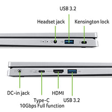 Load image into Gallery viewer, Acer Aspire 3 Spin 14 Convertible Laptop | 14" 1920 x 1200 IPS Touch Display | Intel Core i3-N305 | Intel UHD Graphics | 8GB LPDDR5 | 128GB SSD | Wi-Fi 6 | Windows 11 Home in S mode | A3SP14-31PT-37NV