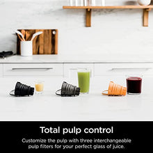 Load image into Gallery viewer, Ninja JC101 Cold Press Pro Compact Powerful Slow Juicer with Total Pulp Control & Easy Clean, Graphite (Renewed), BLACK, 13.78 in Lx6.89 in Wx14.17 in H JUC
