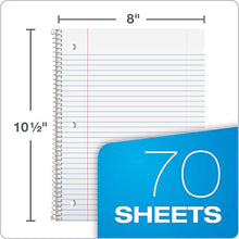 Load image into Gallery viewer, Oxford Spiral Notebook 6 Pack, 1 Subject, College Ruled Paper, 8 x 10-1/2 Inch, Color Assortment Design May Vary (65007) BTC