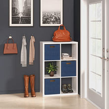 Load image into Gallery viewer, ClosetMaid 6 Cube Storage Shelf Organizer Bookshelf with Open Back, Vertical or Horizontal, Easy Assembly, Wood, White Finish BTC