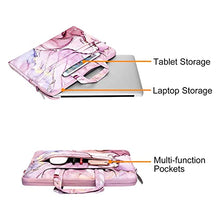 Load image into Gallery viewer, MOSISO Laptop Shoulder Bag 15 inch 2023 M2 A2941/Pro 16 2023-2019 M2 A2780 M1 A2485 A2141,15-15.6 inch Notebook,Polyester Briefcase Sleeve with Belt Marble MO-MBH216 BTC