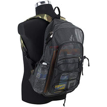 Load image into Gallery viewer, Eastsport XL Semi-Transparent Mesh Backpack with Comfort Padded Straps and Adjustable Bungee for Work, Sports, Beach, College and Security - Grey w/Army Camo BTS