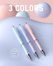 Load image into Gallery viewer, Nicpro 6 PCS Pastel Mechanical Pencil 0.5 & 0.7 mm for School, with 12 tubes HB Lead Refills, 3 Erasers, 9 Eraser Refills For Student Writing,Drawing,Sketching, Blue & Pink & Violet Colors - With Case BTC