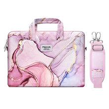 Load image into Gallery viewer, MOSISO Laptop Shoulder Bag 15 inch 2023 M2 A2941/Pro 16 2023-2019 M2 A2780 M1 A2485 A2141,15-15.6 inch Notebook,Polyester Briefcase Sleeve with Belt Marble MO-MBH216 BTC