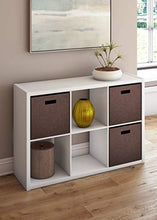 Load image into Gallery viewer, ClosetMaid 6 Cube Storage Shelf Organizer Bookshelf with Open Back, Vertical or Horizontal, Easy Assembly, Wood, White Finish BTC