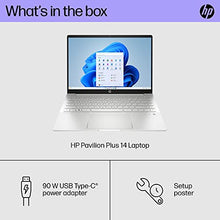 Load image into Gallery viewer, HP Pavilion Plus 14 inch Laptop, 2.8K OLED Display, 13th Generation Intel Core i7-1355U, 16 GB RAM, 1 TB SSD, NVIDIA GeForce RTX 2050 Graphics, Windows 11 Pro, 14-eh1299nr (2023)
