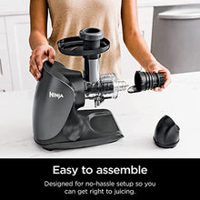 Load image into Gallery viewer, Ninja JC101 Cold Press Pro Compact Powerful Slow Juicer with Total Pulp Control & Easy Clean, Graphite (Renewed), BLACK, 13.78 in Lx6.89 in Wx14.17 in H JUC