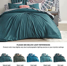 Load image into Gallery viewer, Comfort Spaces 14 Piece Bed in A Bag Comforter Set Include Sheets with 2 Side Pockets - All Season Cozy Bedding and Bedroom Organizer, College Dorm Room Essentials, Twin/Twin XL, Henry, Teal BTC