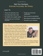 Load image into Gallery viewer, Nail Your Numbers: A Path to Skilled Construction Estimating and Bidding BKS BBK