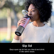 Load image into Gallery viewer, Ninja BC151BK Blast Portable Blender, Cordless, 18oz. Vessel, Personal Blender for Shakes & Smoothies, BPA Free, Leakproof-Lid & Sip Spout, USB-C Rechargeable, Dishwasher Safe Parts, Black JUC