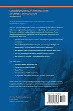 Load image into Gallery viewer, Construction Project Management: A Complete Introduction BBK BKS