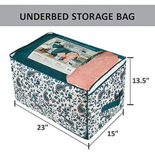 Load image into Gallery viewer, Comfort Spaces 14 Piece Bed in A Bag Comforter Set Include Sheets with 2 Side Pockets - All Season Cozy Bedding and Bedroom Organizer, College Dorm Room Essentials, Twin/Twin XL, Henry, Teal BTC