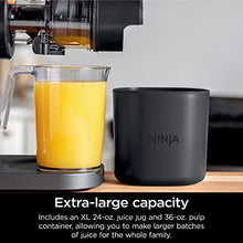 Load image into Gallery viewer, Ninja JC151 NeverClog Cold Press Juicer, Powerful Slow Juicer with Total Pulp Control, Countertop, Electric, 2 Pulp Functions, Dishwasher Safe, 2nd Generation, Charcoal JUC