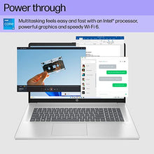 Load image into Gallery viewer, HP 17 inch Laptop, HD+ Display, 12th Generation Intel Core i5-1235U, 8 GB RAM, 512 GB SSD, Intel Iris Xe Graphics, Windows 11 Home, 17-cn2099nr (2023)