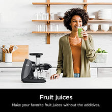 Load image into Gallery viewer, Ninja JC101 Cold Press Pro Compact Powerful Slow Juicer with Total Pulp Control & Easy Clean, Graphite (Renewed), BLACK, 13.78 in Lx6.89 in Wx14.17 in H JUC