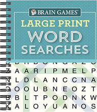 Load image into Gallery viewer, Brain Games - Large Print Word Searches (Teal) BKS