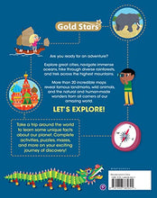 Load image into Gallery viewer, World Atlas: Activity and Fact Book for Kids Ages 5-9: Activities Including Experiments, Diagrams, Mazes, Coloring, Dot-to-Dots, and More (Gold Stars Series) BKS