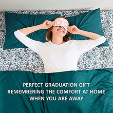 Load image into Gallery viewer, Comfort Spaces 14 Piece Bed in A Bag Comforter Set Include Sheets with 2 Side Pockets - All Season Cozy Bedding and Bedroom Organizer, College Dorm Room Essentials, Twin/Twin XL, Henry, Teal BTC