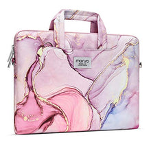 Load image into Gallery viewer, MOSISO Laptop Shoulder Bag 15 inch 2023 M2 A2941/Pro 16 2023-2019 M2 A2780 M1 A2485 A2141,15-15.6 inch Notebook,Polyester Briefcase Sleeve with Belt Marble MO-MBH216 BTC