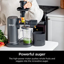 Load image into Gallery viewer, Ninja JC151 NeverClog Cold Press Juicer, Powerful Slow Juicer with Total Pulp Control, Countertop, Electric, 2 Pulp Functions, Dishwasher Safe, 2nd Generation, Charcoal JUC