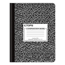Load image into Gallery viewer, Oxford Composition Note books, College Ruled Paper, 9-3/4" x 7-1/2", Black Marble Covers, 100 Sheets, 12 per Pack (63796) BTC