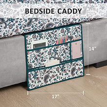 Load image into Gallery viewer, Comfort Spaces 14 Piece Bed in A Bag Comforter Set Include Sheets with 2 Side Pockets - All Season Cozy Bedding and Bedroom Organizer, College Dorm Room Essentials, Twin/Twin XL, Henry, Teal BTC