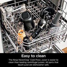 Load image into Gallery viewer, Ninja JC151 NeverClog Cold Press Juicer, Powerful Slow Juicer with Total Pulp Control, Countertop, Electric, 2 Pulp Functions, Dishwasher Safe, 2nd Generation, Charcoal JUC
