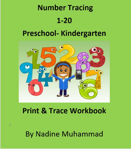 Number Tracing Workbook By Nadine Muhammad -Free PDF Download - Nations Products