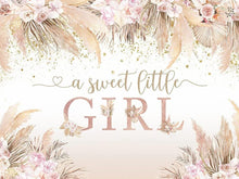 Load image into Gallery viewer, DVWIVGY 5D Diamond Painting Kits Hello Baby Pink Flowers A Sweet Little Girl is on The Way Full Drill Round Diamond Art for Home Wall Decor 12x16inch

