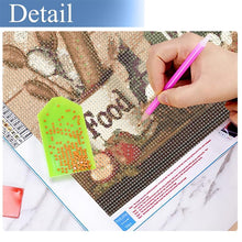 Load image into Gallery viewer, JFYHAB Kitchen Diamond Art Kits for Adults, Food Diamond Painting Kits for Adults Beginners, DIY 5D Diamond Painting with Round Gem Art Kits for Adults for Gift Home Wall Decor 12x16 Inch
