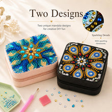 Load image into Gallery viewer, 2 PC Diamond Art Jewelry Boxes for Adults Craft Kits Women Bedazzling Kit
