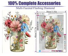 Load image into Gallery viewer, BOHADIY Diamond Art Kits for Adults - Daisy Diamond Painting for Beginners, Diamond Dots Round 5D Full Drill Paint with Diamonds Pictures Gem Art Painting Kits DIY Crafts Kits Flower Bottle 12x16in
