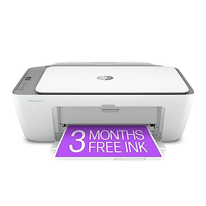 HP DeskJet 2755e Wireless Color All-in-One Printer with bonus 6 months Instant Ink (26K67A), white BTC