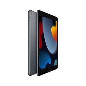 Apple iPad (9th Generation): with A13 Bionic chip, 10.2-inch Retina Display, 64GB, Wi-Fi, 12MP front/8MP Back Camera, Touch ID, All-Day Battery Life – Space Gray BTS