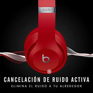 Beats Studio3 Wireless Noise Cancelling Over-Ear Headphones - Apple W1 Headphone Chip, Class 1 Bluetooth, 22 Hours of Listening Time, Built-in Microphone - Red (Latest Model) BTC