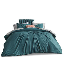 Load image into Gallery viewer, Comfort Spaces 14 Piece Bed in A Bag Comforter Set Include Sheets with 2 Side Pockets - All Season Cozy Bedding and Bedroom Organizer, College Dorm Room Essentials, Twin/Twin XL, Henry, Teal BTC

