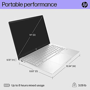 HP Pavilion Plus 14 inch Laptop, 2.8K OLED Display, 13th Generation Intel Core i7-1355U, 16 GB RAM, 1 TB SSD, NVIDIA GeForce RTX 2050 Graphics, Windows 11 Pro, 14-eh1299nr (2023)