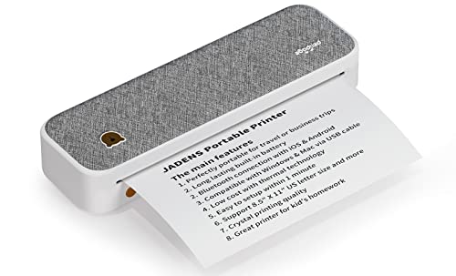 JADENS Wireless Portable Printer - Supports 8.26