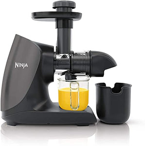 Ninja JC101 Cold Press Pro Compact Powerful Slow Juicer with Total Pulp Control & Easy Clean, Graphite (Renewed), BLACK, 13.78 in Lx6.89 in Wx14.17 in H JUC