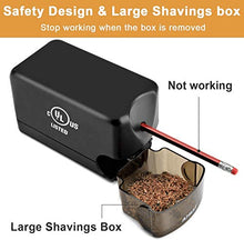 Load image into Gallery viewer, AFMAT Electric Pencil Sharpener, Heavy Duty Classroom Pencil Sharpeners for 6.5-8mm No.2/Colored Pencils, UL Listed Industrial Pencil Sharpener w/Stronger Helical Blade, School Pencil Sharpener BTS
