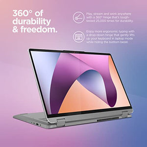 Lenovo IdeaPad Flex 5 – (2023) - Everyday Notebook - 2-in-1 Laptop - Windows 11 - 16" WUXGA Touchscreen - 16GB Memory - 512GB Storage - AMD Ryzen 7 7730U - Fingerprint Reader - Arctic Grey